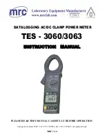 Предварительный просмотр 1 страницы MRC TES - 3060 Instruction Manual