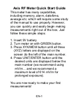 Preview for 4 page of MRC TM-196 User Manual