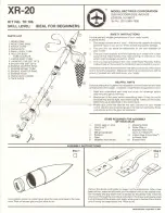 Предварительный просмотр 1 страницы MRC XR-20 Assembly Instructions Manual