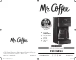 MrCoffee TOUCH DISPLAY Series User Manual предпросмотр