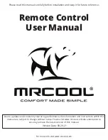 Предварительный просмотр 1 страницы MrCool DIY E-Star BGEFU1 User Manual