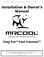 MrCool Easy Pro Fast Connect Manual предпросмотр