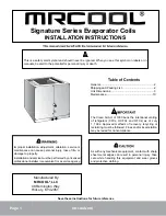 Предварительный просмотр 2 страницы MrCool MCDP Series Installation Manual