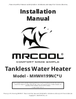 Предварительный просмотр 1 страницы MrCool MHWH199NC U Series Installation Manual