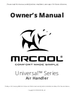 MrCool Universal MDUI18024 Owner'S Manual preview