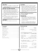 Preview for 2 page of MrHeater MH400FAVT Operating Instructions And Owner'S Manual