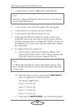 Preview for 8 page of MRMC MRMC-2261-00 Quick Start Manual