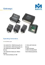 MRS 1.033 Operating Instructions Manual preview