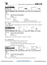 Preview for 22 page of mru OMS 420 Operating Manual