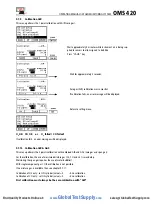 Preview for 34 page of mru OMS 420 Operating Manual