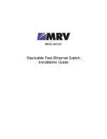 Предварительный просмотр 1 страницы MRV Communications MR2228-S2C Installation Manual