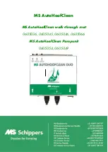 Preview for 1 page of MS Schippers MS AutoHoofClean Pompunit 0605049 Manual