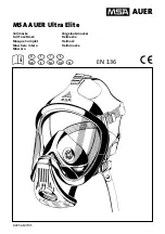 MSA AUER Ultra Elite Manual preview