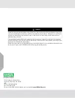 Preview for 2 page of MSA 10167678 Operating Manual