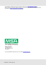 Preview for 2 page of MSA 10183243 Operating Manual