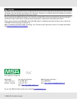 Preview for 2 page of MSA 5100-03-IT Operating Manual