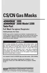 Preview for 1 page of MSA advantage 1000 Instructions For Use Manual