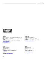 Preview for 36 page of MSA Advantage 200 Instruction Manual