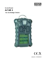 MSA altair 4 Service Manual preview