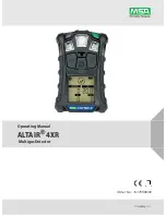 MSA ALTAIR 4XR Operating Manual preview