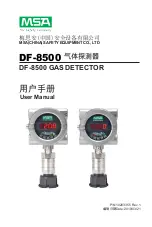 MSA DF-8500 User Manual preview