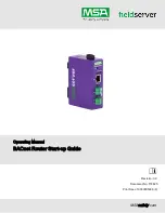 MSA FieldServer BACnet Router Startup Manual preview