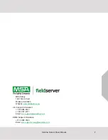 Preview for 2 page of MSA fieldserver FS-8700-60 Manual