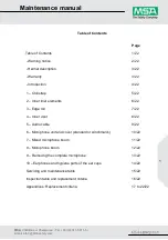 Предварительный просмотр 2 страницы MSA GA74H60-BQXXL Maintenance Manual