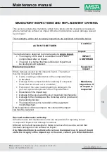 Preview for 17 page of MSA GA74H60-BQXXL Maintenance Manual