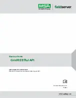 MSA Grid RESTful API Startup Manual preview