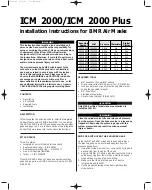 MSA ICM 2000 Installation Instructions preview