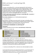 Предварительный просмотр 64 страницы MSA Latchways Leading Edge SRL User Instructions