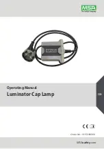 MSA Luminator Cap Lamp Operating Manual preview