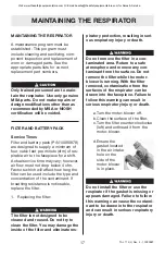 Preview for 17 page of MSA OptimAir Mask-Mounted PAPR User Instructions