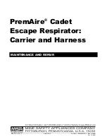 Preview for 1 page of MSA PremAire Cadet Escape Respirator Maintenance And Repair