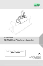 Preview for 1 page of MSA Rail Slider User Instructions