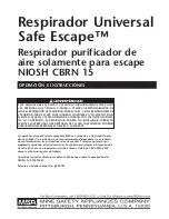 Preview for 11 page of MSA Safe Escape NIOSH CBRN 15 Operation And Instructions Manual