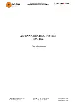 MSA SOA-1022 Operating Manual preview