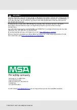 Preview for 108 page of MSA V-TEC SRL Operating Manual