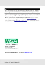 Preview for 116 page of MSA V-TEC SRL Operating Manual