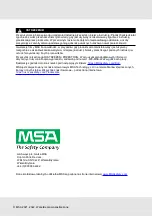 Preview for 125 page of MSA V-TEC SRL Operating Manual