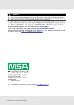 Preview for 176 page of MSA V-TEC SRL Operating Manual