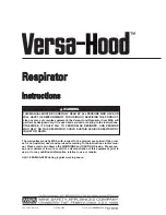 Предварительный просмотр 1 страницы MSA Versa-Hood Instructions Manual