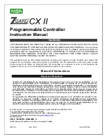 Предварительный просмотр 1 страницы MSA ZGARD CX II Instruction Manual