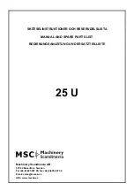 Preview for 1 page of MSC 25 U Manual And Spare Parts List