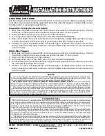 Preview for 12 page of MSD Ignition 7AL-3 7230 Installation Instructions Manual