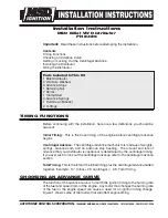 Предварительный просмотр 1 страницы MSD Ignition 8485 Installation Instructions And Operators Manual