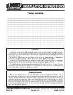 Preview for 8 page of MSD Ignition 8485 Installation Instructions And Operators Manual