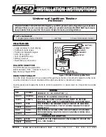 Предварительный просмотр 1 страницы MSD 89981 Installation Instructions