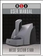 MSD MESO SECTOR S 600 User Manual preview